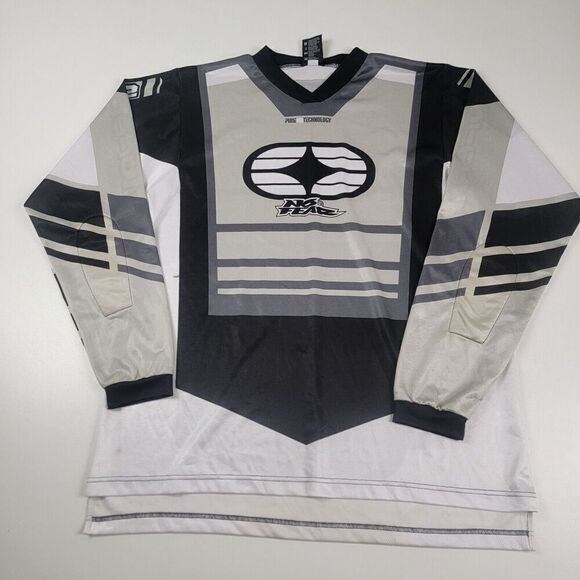 Vintage Y2K No Fear Motocross Jersey Travis Pastrana Rare MX Shirt Mens XL 90s - Picture 1 of 14